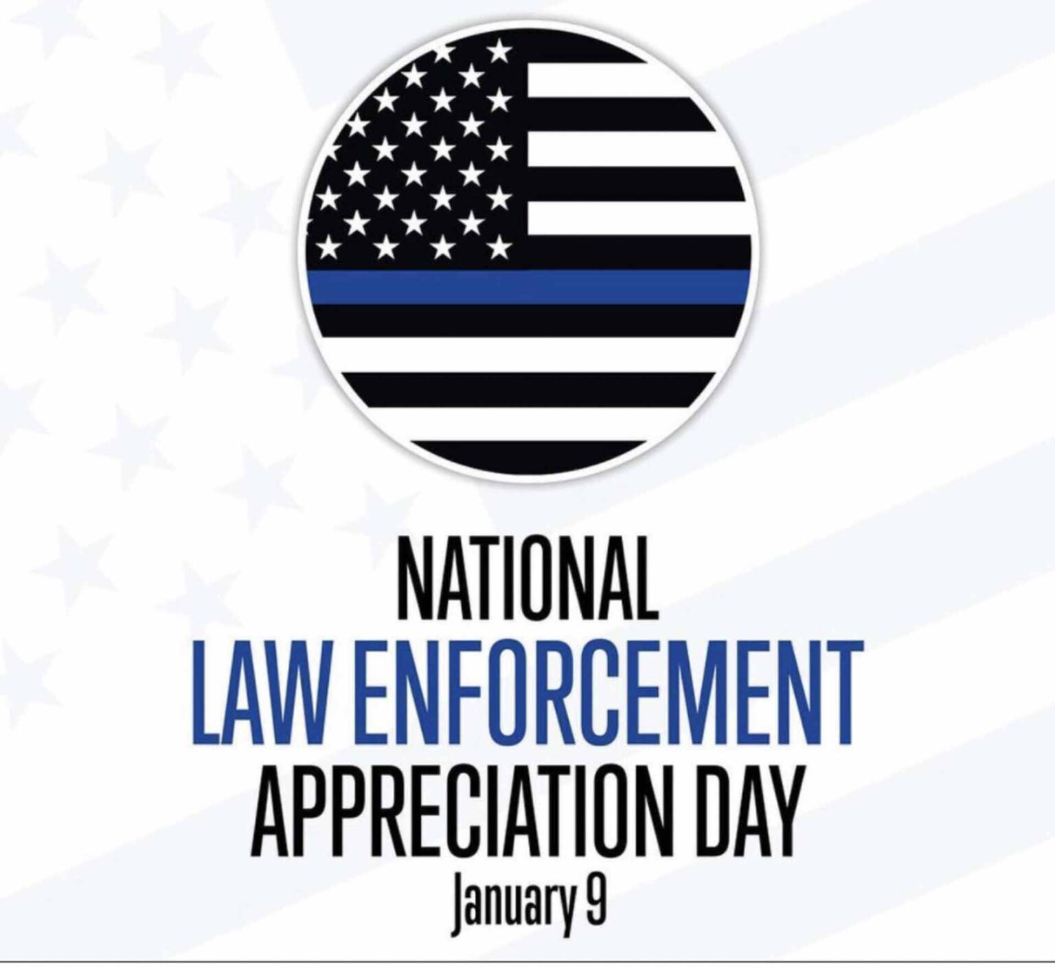National Law Enforcement Appreciation Day Red United States