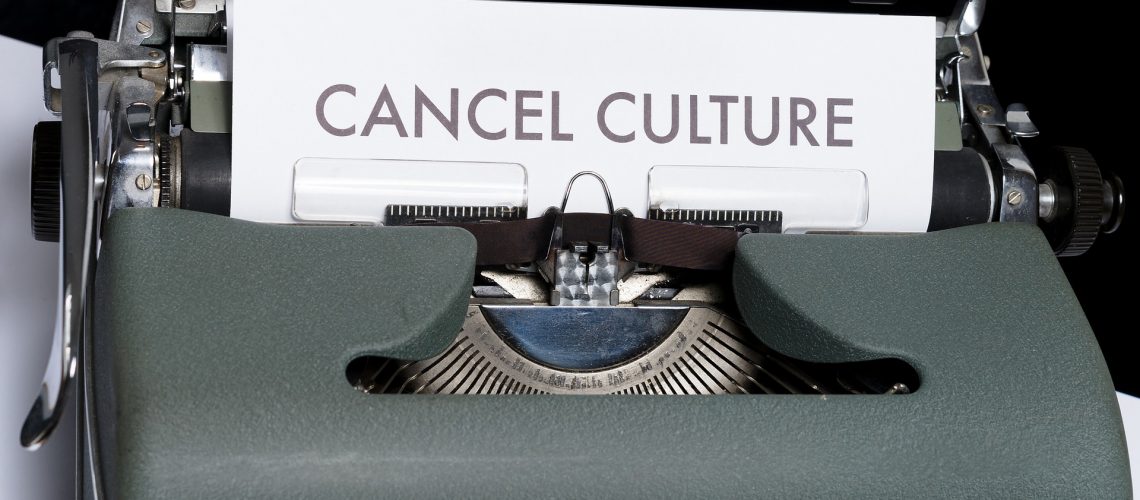 Typewriter Cancel Culture