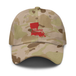 Red State Louisiana Multicam Camo Hat Arid Front