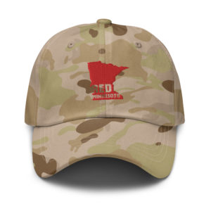 Red State Minnesota Multicam Camo Hat Arid Front