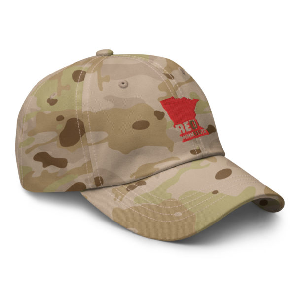 Red State Minnesota Multicam Camo Hat Right Front