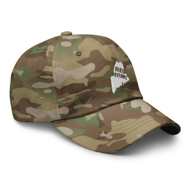 Red State Maine Multicam Camo Hat Green Right Front