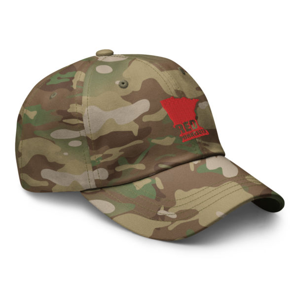 Red State Minnesota Multicam Camo Hat Green Right Front