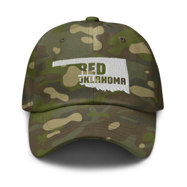 Red State Oklahoma Multicam Camo Hat Tropic Front