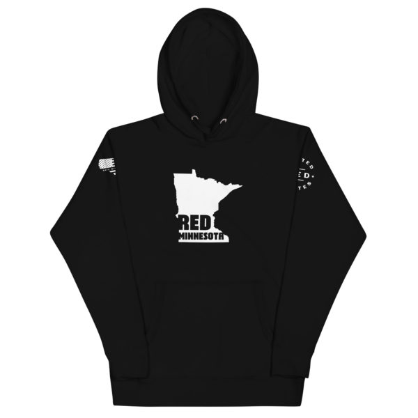 Unisex Premium Hoodie Black Red Minnesota