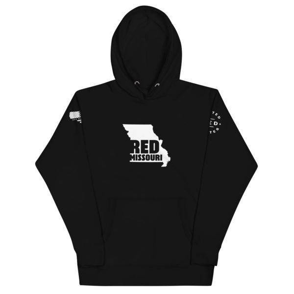 Unisex Premium Hoodie Black Red Missouri