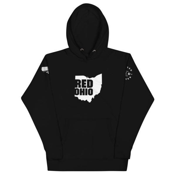 Unisex Premium Hoodie Black Red Ohio