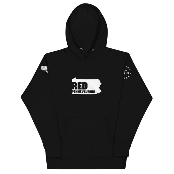 Unisex Premium Hoodie Black Red Pennsylvania