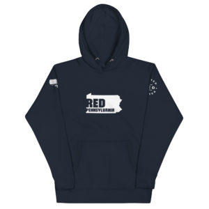 Unisex Premium Hoodie Navy Blazer Red Pennsylvania