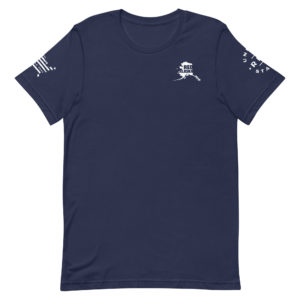 Unisex Staple T Shirt Navy Red Alaska