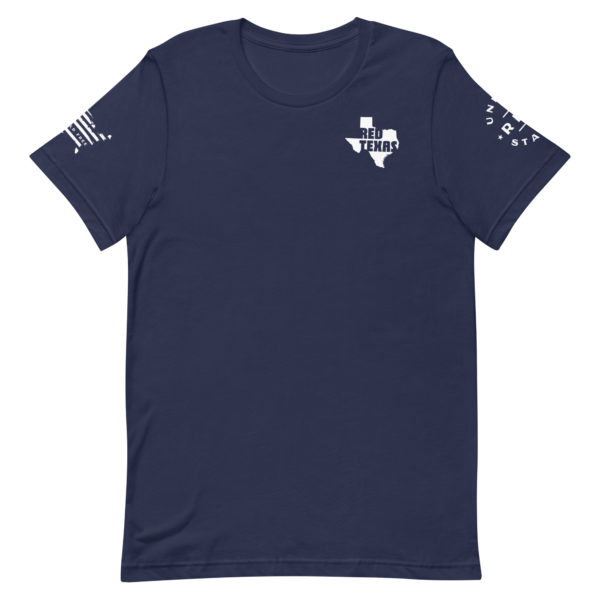 Unisex Staple T Shirt Navy Red Texas