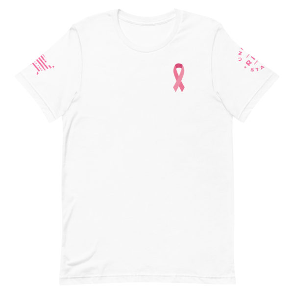 Breast Cancer Ribbon Shirt White Front