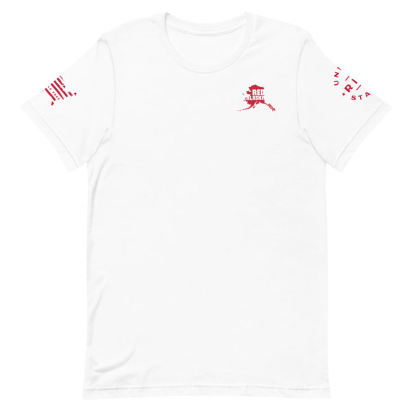 Unisex Staple T Shirt White Red Alaska