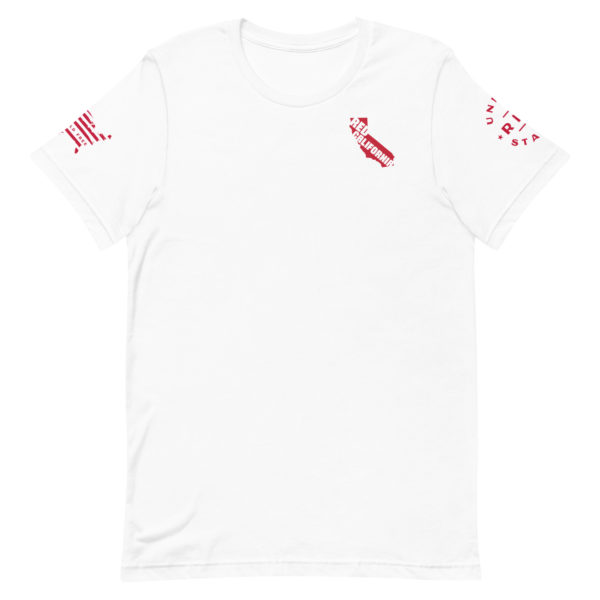 Unisex Staple T Shirt White Red California