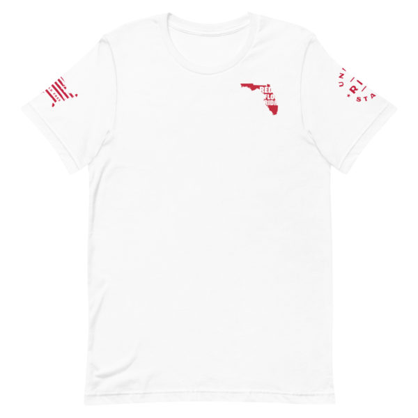 Unisex Staple T Shirt White Red Florida