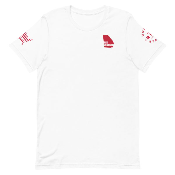 Unisex Staple T Shirt White Red Georgia