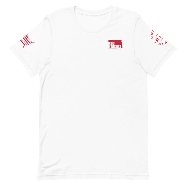 Unisex Staple T Shirt White Red Kansas