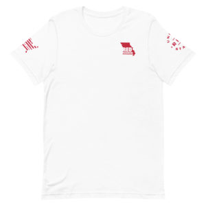 Unisex Staple T Shirt White Red Missouri