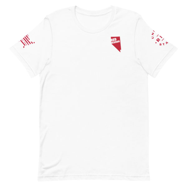 Unisex Staple T Shirt White Red Nevada