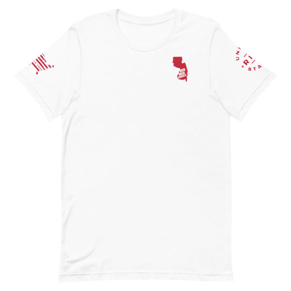 Unisex Staple T Shirt White Red New Jersey