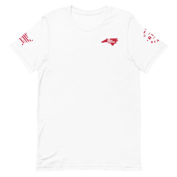 Unisex Staple T Shirt White Red North Carolina