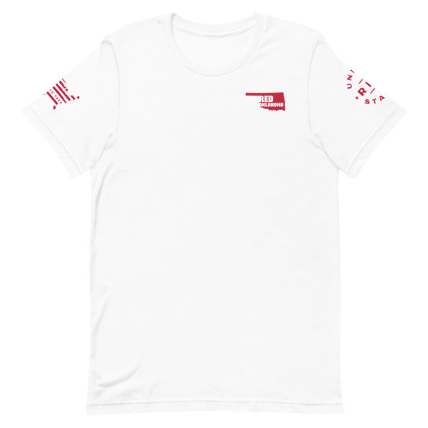 Unisex Staple T Shirt White Red Oklahoma
