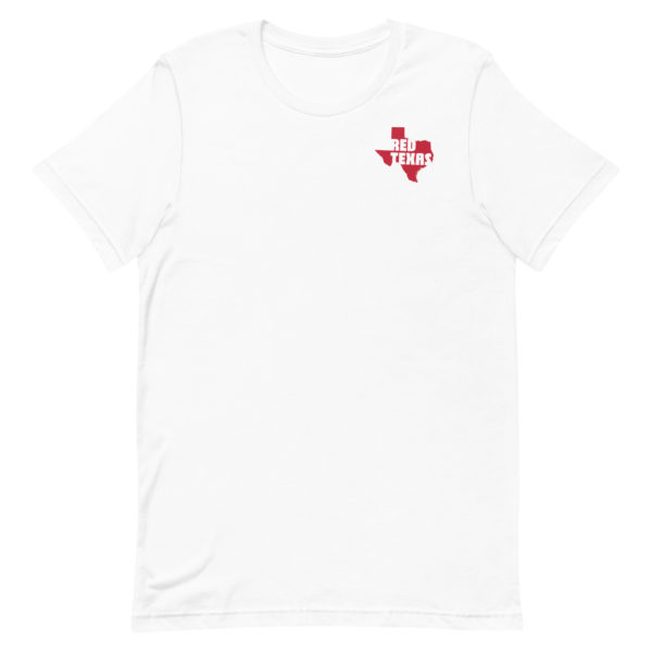 Unisex Staple T Shirt White Red Texas