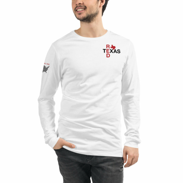 Red State Texas Light Color Choices Long Sleeve T-Shirt - Image 4