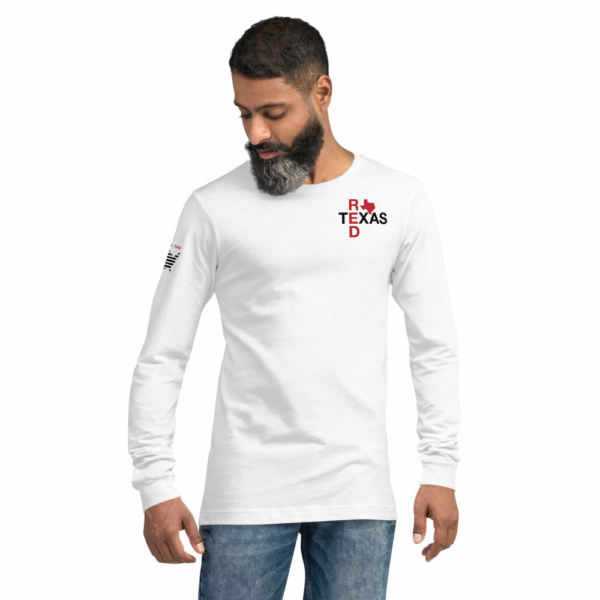 Red State Texas Light Color Choices Long Sleeve T-Shirt - Image 6