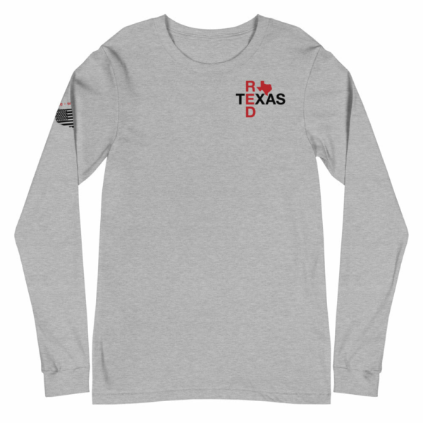 Red State Texas Light Color Choices Long Sleeve T-Shirt - Image 7